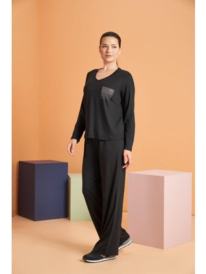 Pjs Kadın Siyah Spor Takım 28105