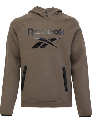 Reebok Overhead Hoody Fleece Haki Erkek Sweatshirt