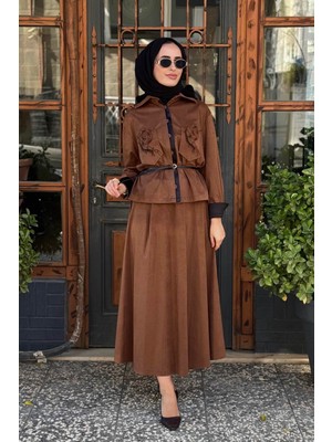 Clande Etekli Takım 2502-3010 Kahve