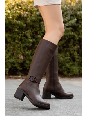 Daxtors Delmar Kadın Tokalı Soğuk Geçirmez Çizme