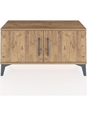 Dienni Arges Şifonyer Tek Raflı 2 Kapaklı 88X30X48 Çam-Çam