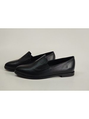 Lucciola Kadın Hakiki Deri Siyah Ayakkabı