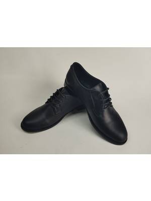 Lucciola Kadın Hakiki Deri Siyah Bağcıklı Ayakkabı