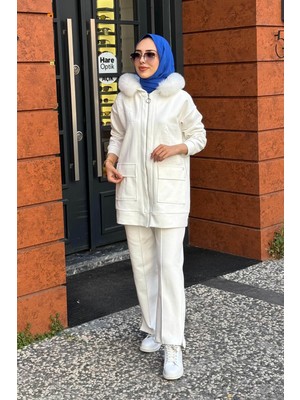 Moodbasic Pantolonlu Takım MB24.706 Ekru