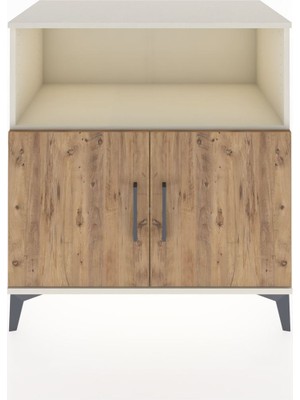 Dienni Hyperion Şifonyer 2 Raflı 2 Kapaklı 88X44X96 Aytaşı-Çam