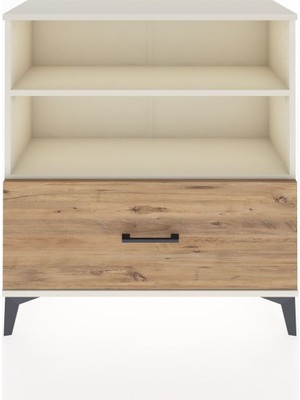 Dienni Arges Şifonyer 2 Raflı Tek Çekmeceli 88X30X96 Aytaşı-Çam