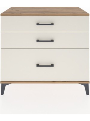 Dienni Hyperion Şifonyer 3 Çekmeceli 88X44X80 Çam-Aytaşı