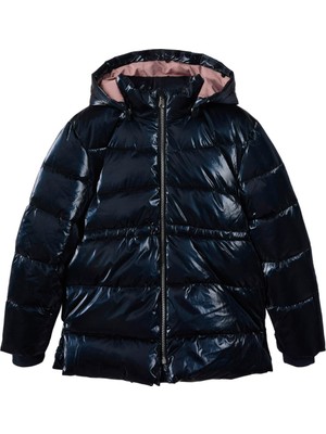 Name It Nkfmınt Puffer Jacket Shı Mavi Kız Çocuk Mont