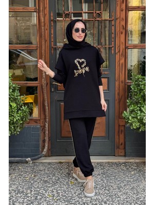 Naki & Mascara Pantolonlu Takım 56MK2105 Siyah
