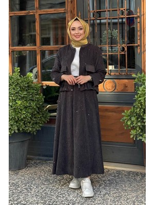 Ceremony Etek-Ceket Takım W-6918 Gri