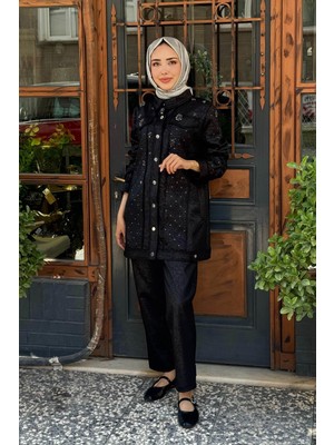Moor Pantolonlu Takım 25W4004 Siyah