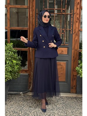 Kayra Ceket KA-A25-13019 Lacivert