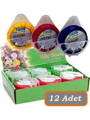 BarkoFix 12 Adet Econet Askılı Wc Koku Giderici 50 Gram Tuvalet Banyo Koku Giderici Blok Koku Giderici