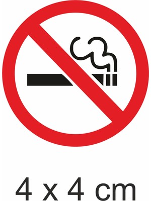 Hediyene Bak Sigara Içilmez Yuvarlak Sticker 50 Adet