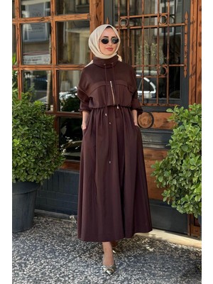 Clande Elbise 2502-5009 Kahve