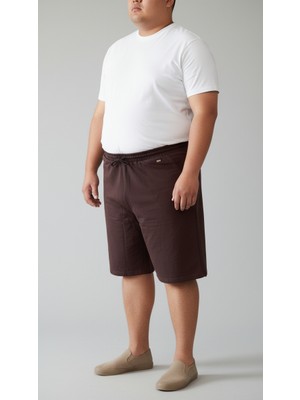 Balkonda Şort Bermuda Cepli Battal & Regular Kalıp Pamuklu Bol Kesim Esnek