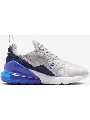 Nike Air Max 270 Vast Grey Hyper Royal Thunder ...(Dar Kalıp1 Beden Büyük Alınız)