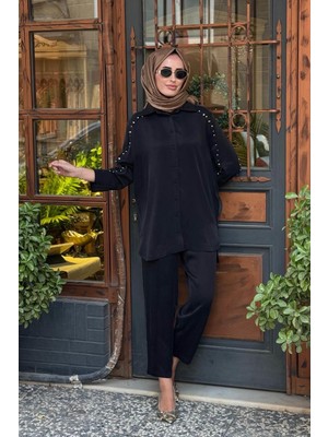 Clande Pantolonlu Takım 2502-3013 Siyah