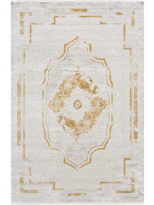 Seyran Halı Viyana Sarı Halı Akrilik Halı Yumuşak Dokulu Salon Oturma Odası Yatak Odası Halısı 2311