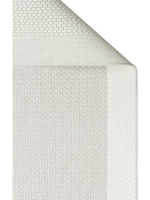 Akbel Halı Mono MNO 05 Gri Krem - Yıkanabilir Kaymaz Kilim Halı