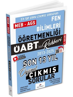 Anla Kazan Yayınları Dizgi Kitap 2026 Öabt Meb-Ags Nin Rehberi Fen Bilimleri Öğretmenliği Çıkmış Sorular Son 13 Yıl Çözümlü