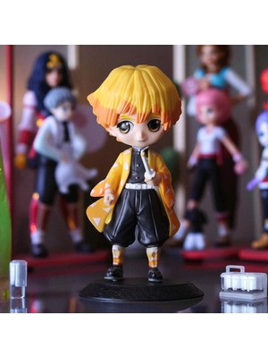 Elifeshop Demon Slayer Kimetsu No Yaiba Zenitsu Agatsuma Anime Karakter Figür Oyuncak Koleksiyonluk Biblo 15CM