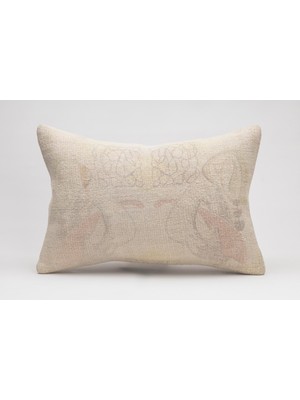 Kilim Wholesale El Yapımı Kilimden Yapılmış Vintage Kırlent Kılıfı, Yün, 40X60 cm