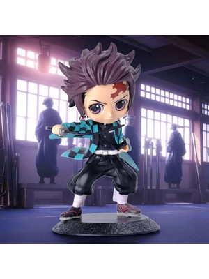 Elifeshop Demon Slayer: Kimetsu No Yaiba Tanjiro Kamado Anime Karakter Figür Oyuncak Koleksiyonluk Biblo 15 cm