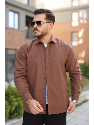 Comstar Erkek Basic Kışlık Günlük Oduncu Kahve Kaşe Ceket