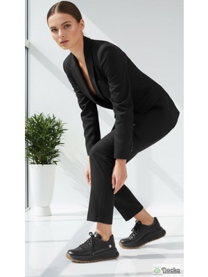 Mammamia Kadın Mevsimlik Spor Tarz Hafif Ortopedik Hakiki Deri Düz Taban Günlük Ayakkabı M26/KA3795