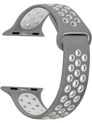 Adige Apple Watch 11 46MM Kordon Kayış Silikon Delikli Soft