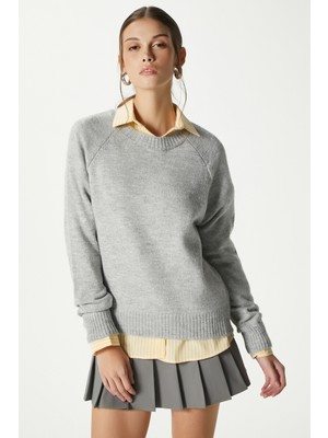 Ritnice  Mushy Gri Basic Triko Kazak