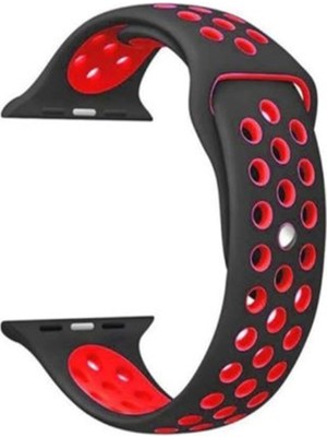 Adige Apple Watch 11 46MM Kordon Kayış Silikon Delikli Soft