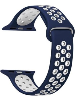 Adige Apple Watch 11 46MM Kordon Kayış Silikon Delikli Soft