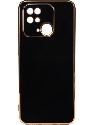 Xiaomi Redmi 10C Kılıf Aden Bark Kapak-Siyah