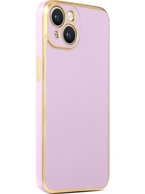 Apple iPhone 14 Plus Kılıf Aden Bark Kapak-Lila