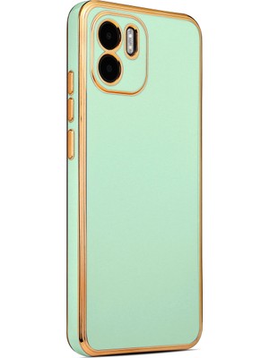 Xiaomi Redmi A1 Kılıf Aden Bark Kapak-Açık Yeşil