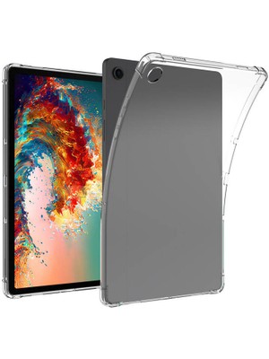 Galaxy Tab A9 Kılıf  Uyumlu Aden Tablet Nitro Anti Shock Silikon Kapak-Renksiz