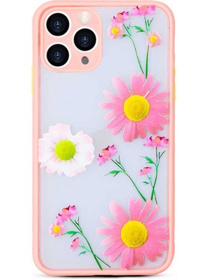 iPhone 12 Pro Kılıf Aden Fily Kapak-Pembe