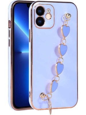 iPhone 11 Kılıf Aden Kalbim Kapak-Lila