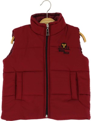 ARYDY Erkek Cepli Baskılı Bordo Şişme Yelek 3-16 Yaş