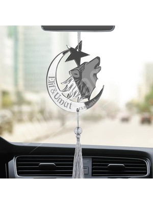 Olur O Zaman Kişiye Özel Tarihli Bozkurt Pleksi Araba Dikiz Aynası Süsü