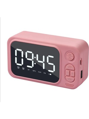 Keyfim Shop Bluetooth Hoparlör Fm Radyo Alarmlı Dijital Masa Saati