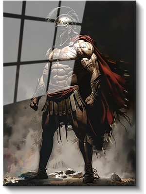 Artarilion Cam Dikey Duvar Tablosu Cam Spartan Ev Ofis Salon Modern Duvar Tablosu