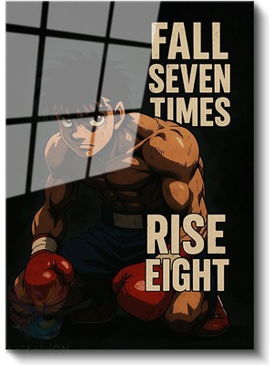 Artarilion Cam Dikey Duvar Tablosu Cam Ippo Anime Tablosu Ev Ofis Salon Modern Duvar Tablosu