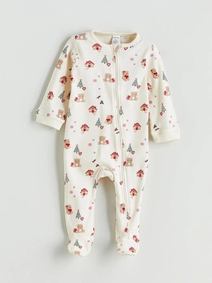 LC Waikiki Yılbaşı Temalı Kız Bebek Tulum  (W5)