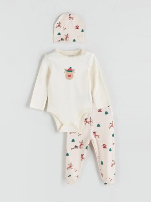 LC Waikiki Yılbaşı Temalı Erkek Bebek Hastane Çıkış Seti  (W5)