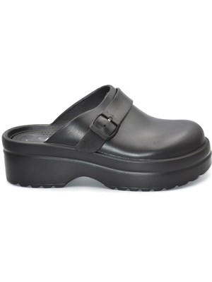 Shoemix Kadın Eva Siyah Ortopedik Sabo Doktor , Hemşire , Aşçı Terlikği