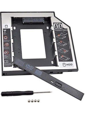 Storemax AL-4717 12.7 mm Sata HDD Harddisk Caddy Kızak Kutu Laptop SSD Notebook Ikinci HDD Takma