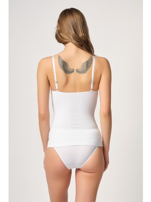 Kapsulavm Beyaz Mı Emay 5038 Ip Askılı Fantazi Atlet Korse